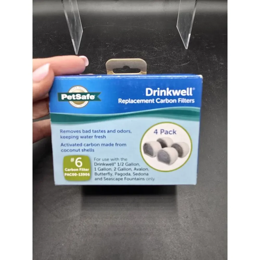 NEW PetSafe Fountain Drinkwell Replacement Carbon Filters #6 (4 Pack)